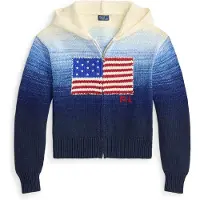 Ralph Lauren Neuletakki sininen / laivastonsininen / tummanpunainen / valkoinen