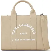 Karl Lagerfeld Ostoskassi beige / valkoinen