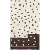 Mango Spots Print Scarf - Brown - ONE SIZE