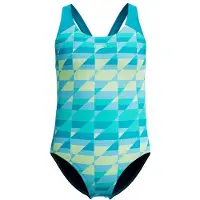 Speedo Print Splashback One Piece - Green - 176