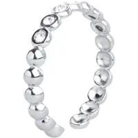Timi Of Sweden Pernilla Crystal Ring Stainless Steel Silver