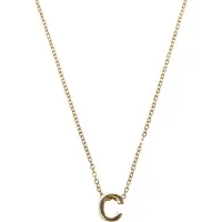 Timi Of Sweden Viola Letter Necklace Stainless Steel Gold C