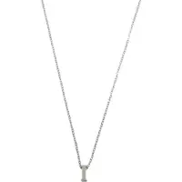 Timi Of Sweden Viola Letter Necklace Stainless Steel Silver I