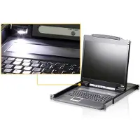 Aten – 19" KVM-console with 19" LCD-screen, 1U, UK (CL3000N-ATA-EG)
