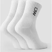 ICANIWILL Training Mid Sock 3-Pack White
