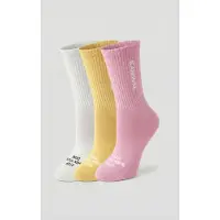 ICANIWILL Power Quote Training Sock 3-Pack White/Yellow/Pink