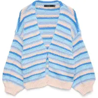 Vero Moda Neuletakki 'VMMaybe' beige / sininen / vaaleansininen
