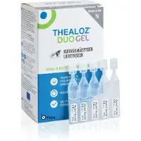 Thealoz Duo Gel Silmätippa Kerta-Annospakkaus, Säilytysaineeton 30 kpl