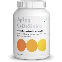 Apteq C+D+Sinkki purutabletti, 90 tabl 90 tabl