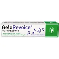 GeloRevoice Kurkkutabletti - Mustaherukka-Mentoli 20 tabl