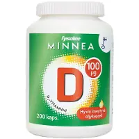 Minnea D-vitamiini 100 μg 200 kaps