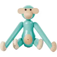 Kay bojesen Monkey Mini Turquoise - Multi/patterned - 9.5 CM