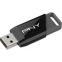 PNY Attaché X, 128 GB, USB A-tyyppi, 3.2 Gen 1 (3.1 Gen 1), 130 MB/s, Liuku, Musta (P-FD128ATTX-GE)