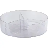 Alpina Pyöreä pyörivä laatikko jääkaappiin 29 cm PET-muovia