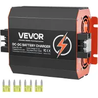 Vevor 12 V 40 A DC-DC-akkulaturi, 500 W, sisäänrakennettu akkulaturi lyijy-, litium-, AGM-, geeli- ja täyteakuille, älykäs monivaiheinen lataus, matkailuautoille, hyötyajoneuvoille, veneille, jahdeill