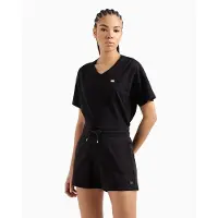 EA7 for woman. 7W000079_AF13135 Felpa shorts black (XS), Casual, Sport, Cotton, Multisport