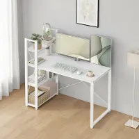 Hobby Hall Kirjoituspöytä, 56x120x120 cm, Valkoinen
