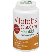 Vitatabs C 500 mg + Sinkki 100 tabl. ravintolisä