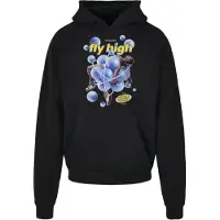 Mister tee Collegepaita 'Psychadellic' kuninkaallisen sininen / keltainen / musta / valkoinen