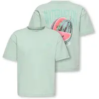 Kids Only Koghelen Life S/S Loose Tee Jrs Noos - Green - 122-128