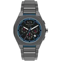 Armani Exchange Analoginen kello sininen / basaltinharmaa / punainen / musta