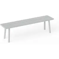 Fatboy Fred's bench ulkopenkki light grey