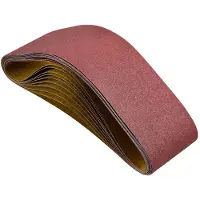 Vevor -hiomanauhat, 152 mm x 1219 mm, nauhahiomakoneen hiomanauhat, 10 kpl, 80 karkeutta, alumiinioksidi puuntyöstöön, teräkseen, alumiiniin ja ei-rautametalleihin