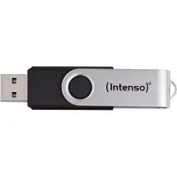 Intenso USB 32GB OFFICE LINE 3.2 Gen1 Silver-Black, 32 GB, USB A-tyyppi, 3.2 Gen 1 (3.1 Gen 1), Taittuva, Musta, Hopea (3543480)
