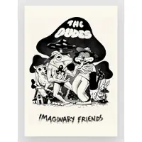 Imaginary Friends Unlimited Taideprintti valkoinen
