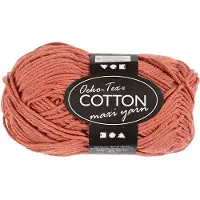 Creativ Company Cotton yarn Size 8/8 L: 80-85 M Terracotta - 50gr.