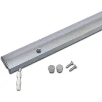 Hera LED uppoasennusvalaisin ModuLite F, alumiini, 60 cm, 3000 K, alumiini F, Alumiini/harmaa/sinkki, Keittiö, Alumiini, Moderni