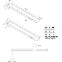 Hera LED uppoasennusvalaisin ModuLite F, alumiini, 120 cm, 4000 K alumiini F, Alumiini/harmaa/sinkki, Keittiö, Alumiini, Moderni