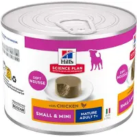Hill's Pet Nutrition 24x200g Mature Small & Mini Mousse kana koiran märkäruoka