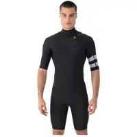 Hurley Advant 2/2 Mm Springsuit Lyhythihainen Shorty-märkäpuku Selkävetoketjulla