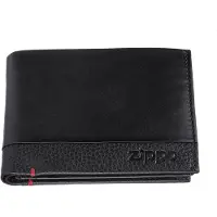 Zippo Nappa Tri-Fold Nahkainen Kukkaro, Musta