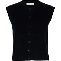Selected Slwlulu Sl Button O-Neck Vest Noos - Navy - S
