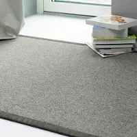 Narma Shetland -sileäksi kudottu villamatto, beige, 100 x 160 cm,