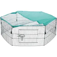 Trixie - Natura Outdoor Run with Protective Net Gray 6 st, 58 x 38 cm - Pieneläimet - Häkit ja kuljetusvälineet