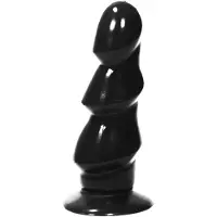 All Black Anal Dildo 17 cm