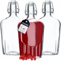 Kadax Setissä 3 kpl. lasipullot 500 ml korkilla