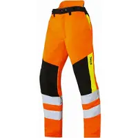 Stihl Viiltosuoja ja huomiovärihousut Protect MS koko L Huomioasut