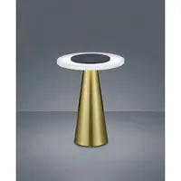 HELESTRA Led pöytävalaisin Bax, himmennettävä, Messinki/kulta, Makuuhuone, Alumiini, Moderni