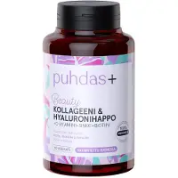 Puhdas+ Collagen & Hyaluron + C, 120 vegekaps