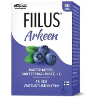 Fiilus Arkeen + C Mustikka 30 purutabletti 30 purutabl