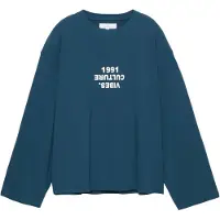 Pull&Bear Paita 'STREET' petrooli / valkoinen