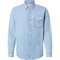 Calvin Klein Jeans Essential Classic 205 Lt Blue Sh - Blue - XS