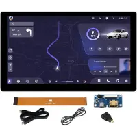 NÖRDIC Waveshare 7 tuuman HDMI-näyttö Kosketusnäyttö LCD 1024 x 600 IPS Tukee Kaikkia Raspberry Pi -versioita Windows-näyttö
