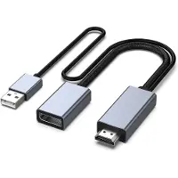 NÖRDIC HDMI-Displayport-sovitin 50cm 4K60Hz 18Gbps