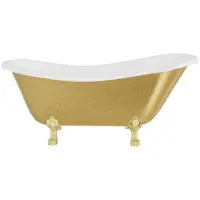 Besco Kylpyamme Otylia Glam 170, Gold+Gold (ilman sifonia, ilman ylivuotoaukkoa)