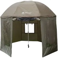 Mikado Fishing Umbrella sivusuojilla ja hyttysverkolla 3 m